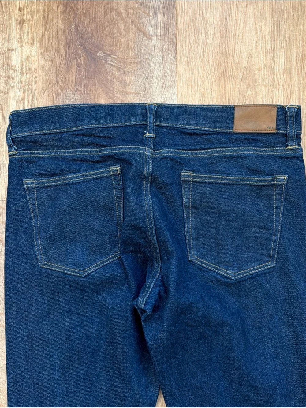 J. Crew 484 Jeans Mens 34x34 Blue Kurabo Japanese Denim Slim Tapered Fit Dark